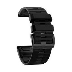 5 X BLACK SILICONE STRAP